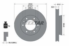 2x Bremsscheibe Vorderachse für FORD RANGER
