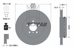 2x Bremsscheibe Hinterachse für BMW 5 Gran Turismo Touring 6 Cabriolet Coupe 7