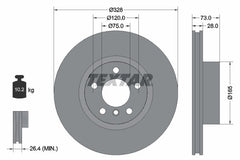 2x Bremsscheibe Vorderachse für BMW X3 X4
