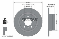 2x Bremsscheibe Hinterachse für BMW 1 2 Coupe Cabriolet