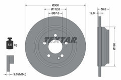 2x Bremsscheibe Hinterachse für MERCEDES-BENZ EQV MARCO POLO Camper V-KLASSE