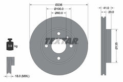 2x Bremsscheibe Vorderachse für OPEL KARL