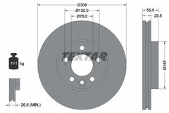 2x Bremsscheibe Vorderachse für VW TOUAREG CALIFORNIA T5 Camper T6 MULTIVAN