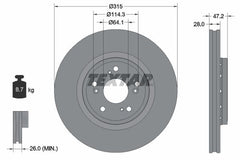 2x Bremsscheibe Vorderachse für HONDA CR-V III IV