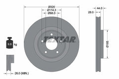 2x Bremsscheibe Vorderachse für NISSAN RENAULT X-TRAIL III KOLEOS II