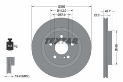 2x Bremsscheibe Hinterachse für MERCEDES-BENZ INFINITI A-KLASSE CLA Coupe