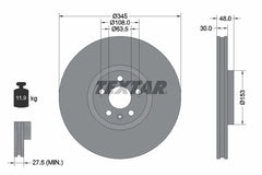 2x Bremsscheibe Vorderachse für VOLVO POLESTAR C40 EC40 EX40 S60 III S90 II V60