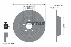 2x Bremsscheibe Hinterachse für FORD USA GALAXY III S-MAX MK VAN EDGE