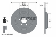 2x Bremsscheibe Hinterachse für FORD FOCUS III Stufenheck Turnier IV KUGA