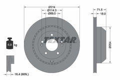 2x Bremsscheibe Hinterachse für KIA SORENTO III
