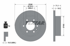 2x Bremsscheibe Hinterachse für MERCEDES-BENZ SPRINTER 3-t Tourer Bus Kasten