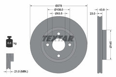 2x Bremsscheibe Vorderachse für FORD FIESTA VII