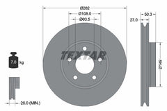 2x Bremsscheibe Vorderachse für FORD FOCUS IV Stufenheck Turnier