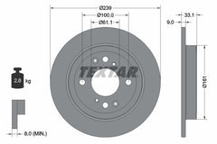 2x Bremsscheibe Hinterachse für HONDA JAZZ IV