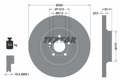 2x Bremsscheibe Hinterachse für MERCEDES-BENZ GLE Coupe GLS