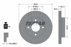 2x Bremsscheibe Vorderachse für SUZUKI IGNIS III