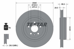 2x Bremsscheibe Hinterachse für TESLA MODEL S X