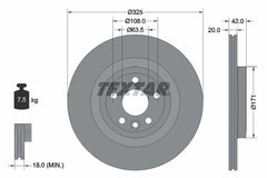 2x Bremsscheibe Hinterachse für JAGUAR LAND ROVER F-PACE I-PACE DISCOVERY SPORT