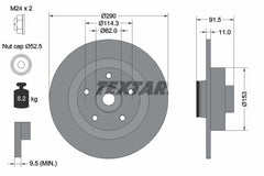 2x Bremsscheibe Hinterachse für RENAULT ESPACE V