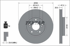 2x Bremsscheibe Vorderachse für HONDA HR-V