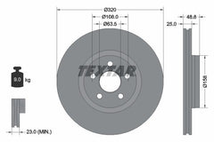 2x Bremsscheibe Vorderachse für FORD TOURNEO CONNECT / GRAND V408