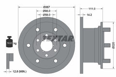 2x Bremsscheibe Vorderachse für IVECO DAILY I Kasten Pritsche/Fahrgestell II Bus
