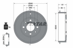 2x Bremstrommel Hinterachse für FIAT OPEL GRANDE PUNTO EVO ADAM CORSA D