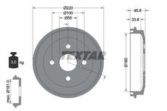 2x Bremstrommel Hinterachse für DAIHATSU SUBARU CUORE VII MATERIA SIRION JUSTY