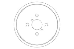 2x Bremstrommel Hinterachse für DAIHATSU TOYOTA CHARADE VIII YARIS