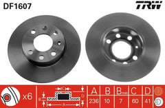 2x Bremsscheibe Vorderachse für OPEL CORSA A TR CC KADETT D Caravan E Cabriolet