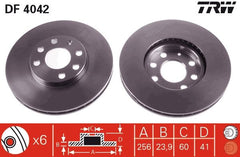2x Bremsscheibe Vorderachse für OPEL CHEVROLET ASTRA G Stufenheck Caravan CC
