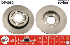 2x Bremsscheibe Hinterachse für AUDI SKODA VW A3 TT Roadster OCTAVIA I Combi