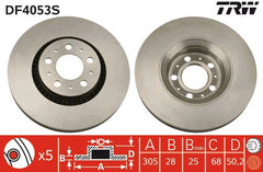 2x Bremsscheibe Vorderachse für VOLVO S60 I S80 V70 II XC70 Cross Country
