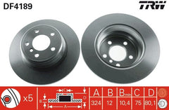 2x Bremsscheibe Hinterachse für BMW X5