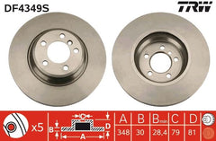 2x Bremsscheibe Vorderachse für BMW 7