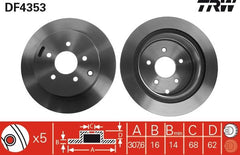 2x Bremsscheibe Hinterachse für NISSAN INFINITI ELGRAND MURANO I II PATHFINDER