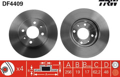 2x Bremsscheibe Vorderachse für HYUNDAI GETZ
