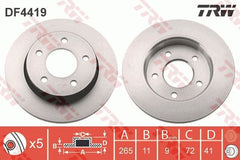 2x Bremsscheibe Hinterachse für MAZDA 3 Stufenheck