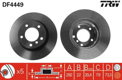 2x Bremsscheibe Vorderachse für BMW 1 Coupe Cabriolet 3