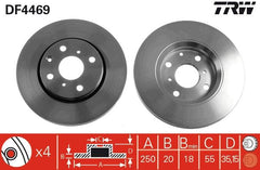 2x Bremsscheibe Vorderachse für CITROËN PEUGEOT TOYOTA C1 II 107 108 AYGO