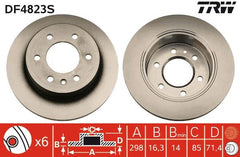 2x Bremsscheibe Hinterachse für MERCEDES-BENZ VW SPRINTER 3-t Bus Kasten