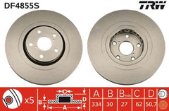 Bremsscheibe Vorderachse für LEXUS GS IS III RC