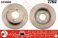 2x Bremsscheibe Hinterachse für HYUNDAI KIA GRANDEUR ix35 SONATA V OPTIMA