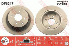2x Bremsscheibe Hinterachse für NISSAN CUBE TIIDA Stufenheck Schrägheck