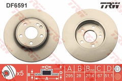 2x Bremsscheibe Vorderachse für MERCEDES-BENZ A-KLASSE B-KLASSE Sports Tourer