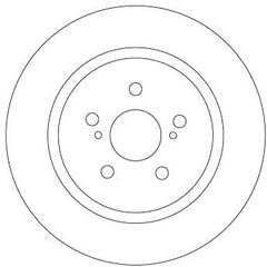2x Bremsscheibe Hinterachse für TOYOTA LEXUS URBAN CRUISER CT