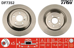 2x Bremsscheibe Hinterachse für MERCEDES-BENZ GL-KLASSE M-KLASSE R-KLASSE
