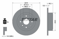 2x Bremsscheibe Hinterachse für CHEVROLET EPICA