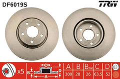 2x Bremsscheibe Vorderachse für FORD MONDEO IV Stufenheck Turnier Van