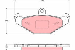 Bremsbelagsatz Scheibenbremse Hinterachse für OPEL LOTUS SPEEDSTER ELISE 340 R